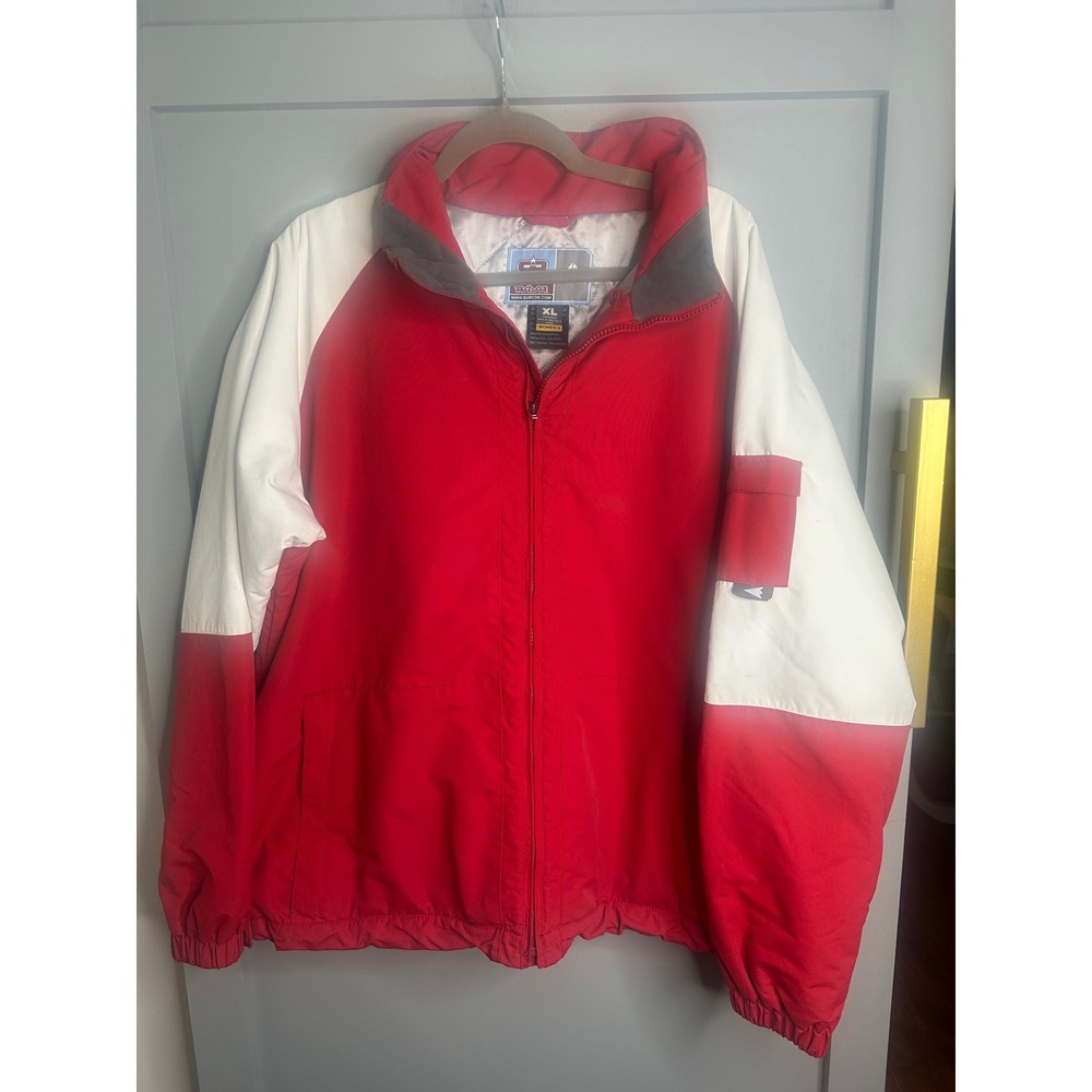 Burton Snowboards Ronin RAAR Jacket Red White Colorblock Women XL Men Large
